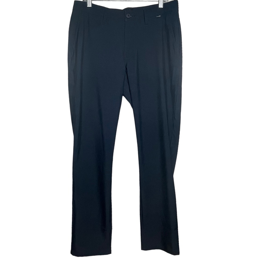 Travis Mathew Golf Pants Prestige Gyoza Black Pinstripes Pockets Sz 32 x 31